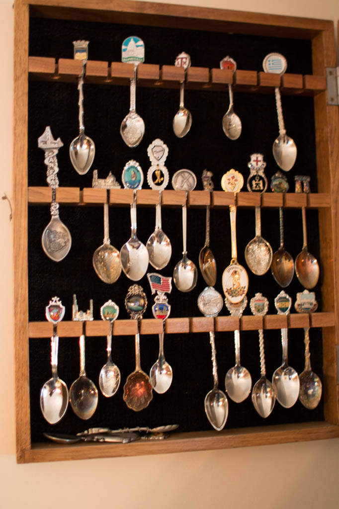 Old spoon rack displays