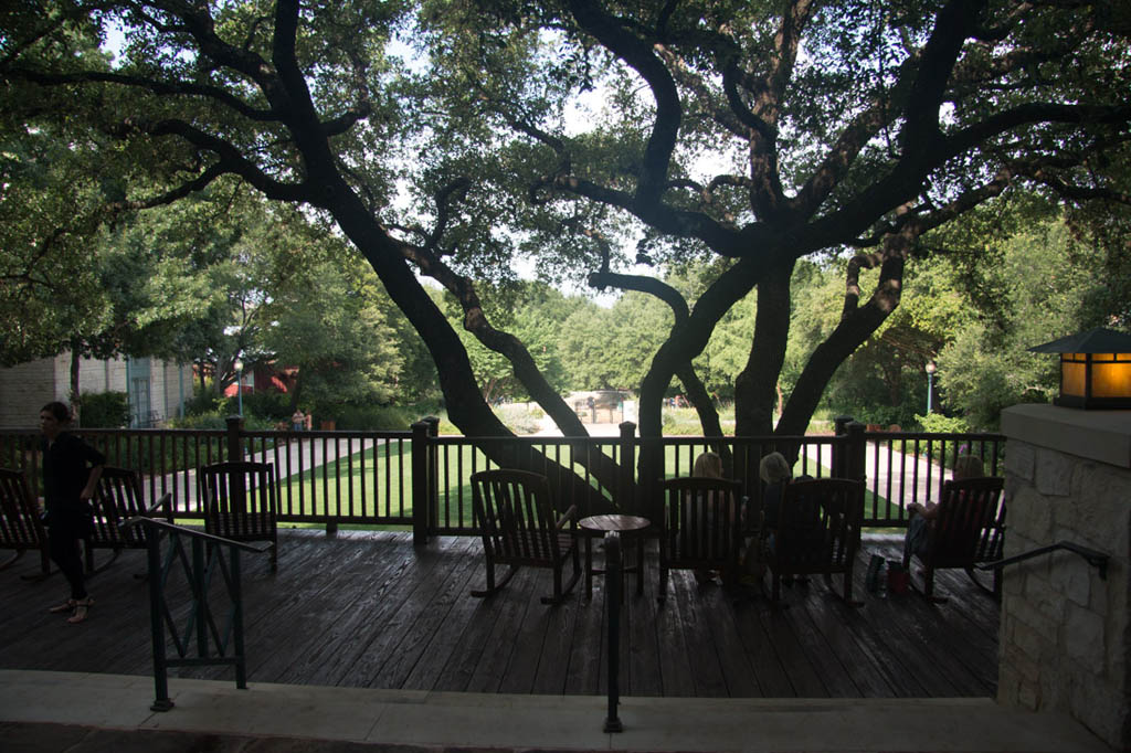 Outdoor areas at hotel