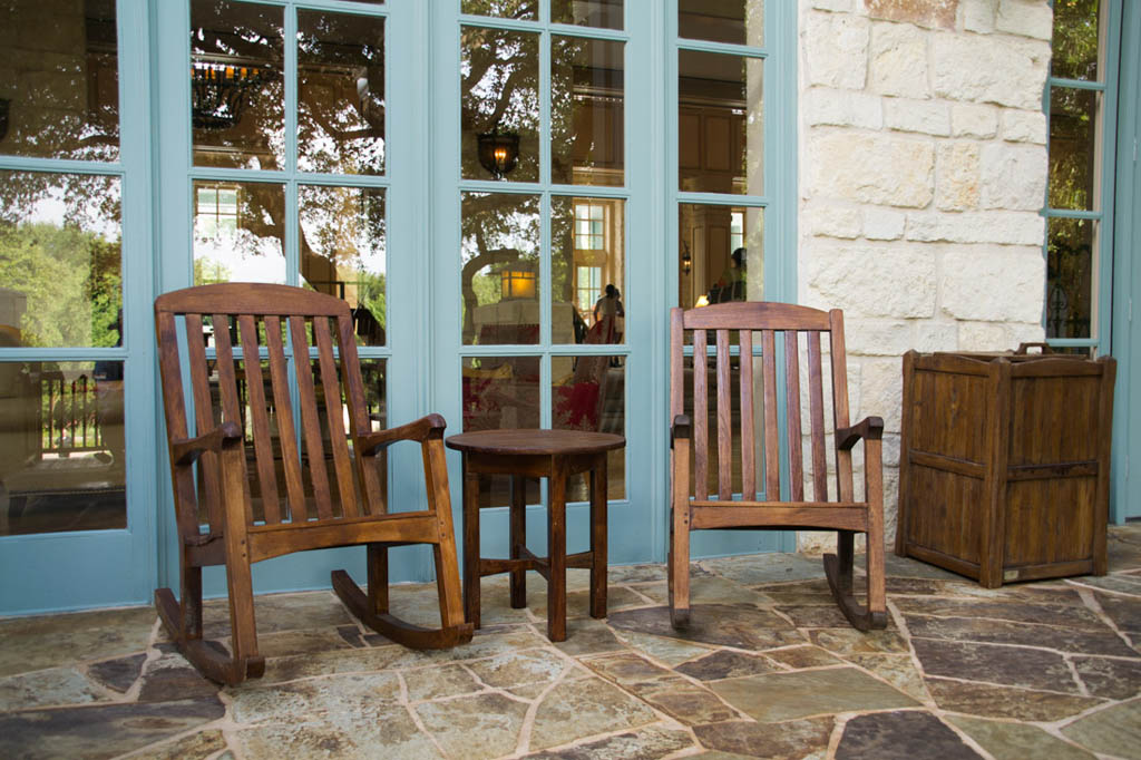 Outdoor areas at hotel