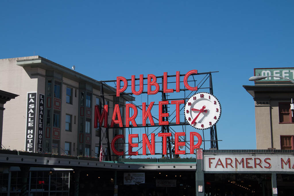 Public Market Center sign