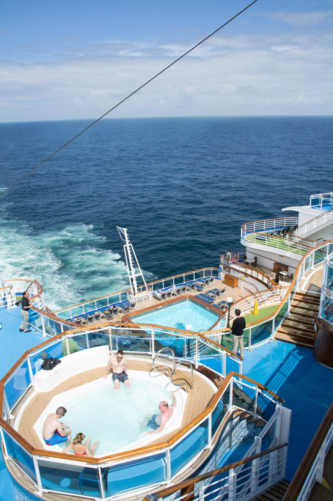 Pools and Hot Tubs on Ruby Princess (aft)