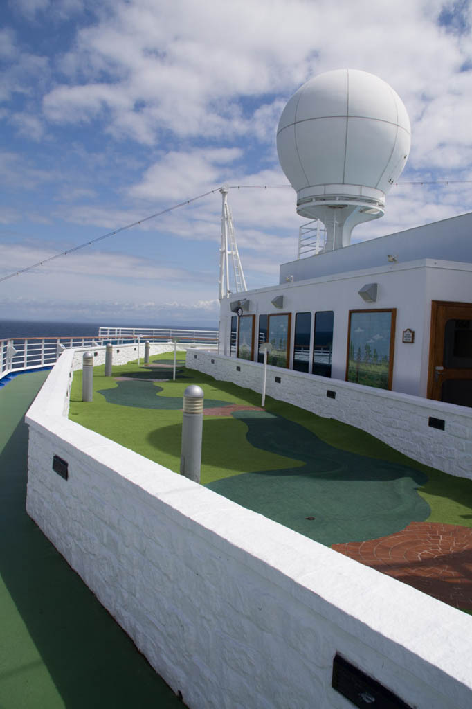 Miniature golf course on Ruby Princess