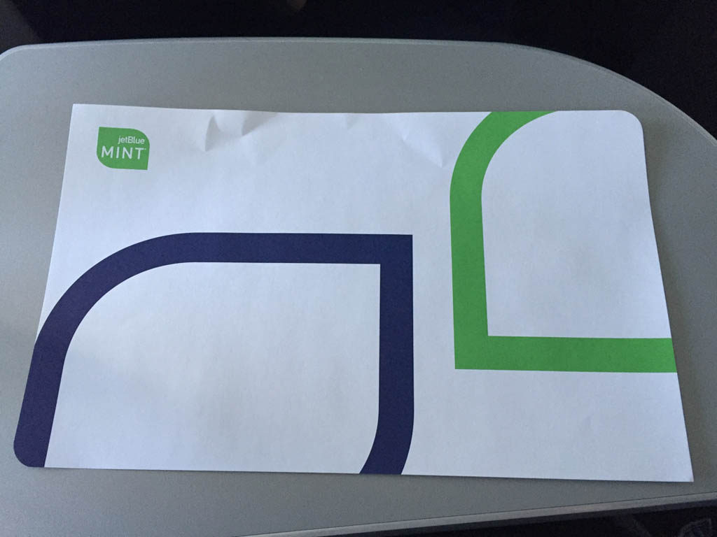 JetBlue Paper Placemats