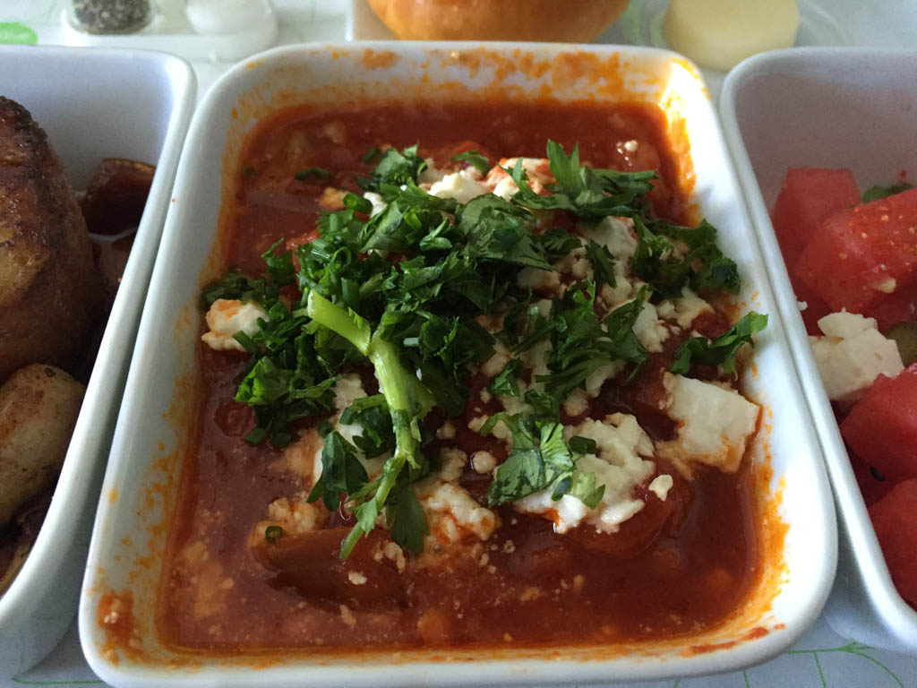 spicy eggplant shakshuka