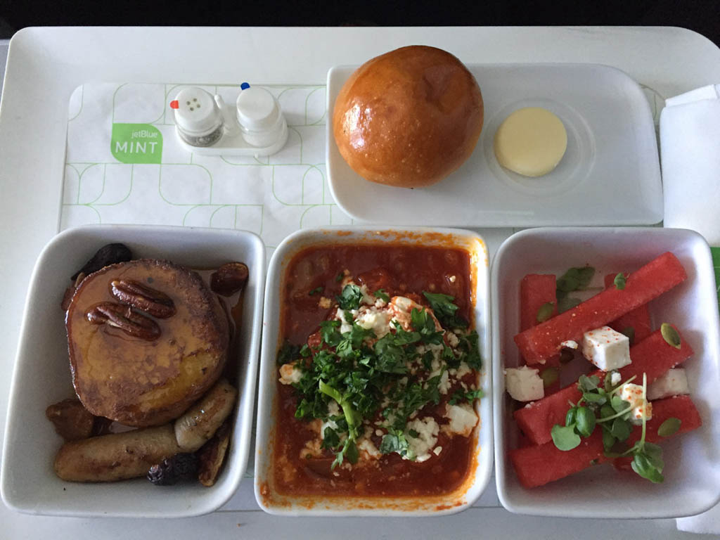 JetBlue Mint Class Main Meal