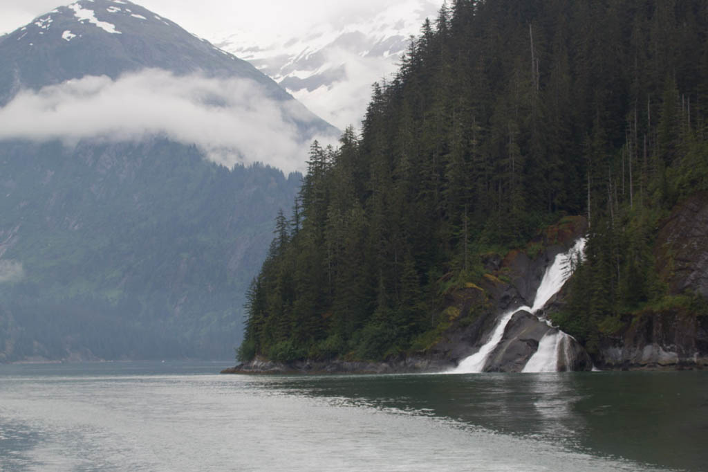 Waterfalls in Tracy Arm Fjord