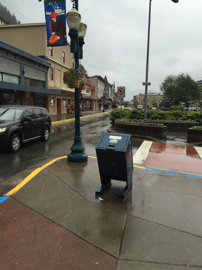 Bear proof city trash cans in Juneau