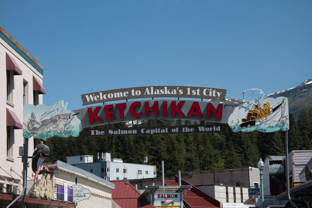 Welcome to Ketchikan sign