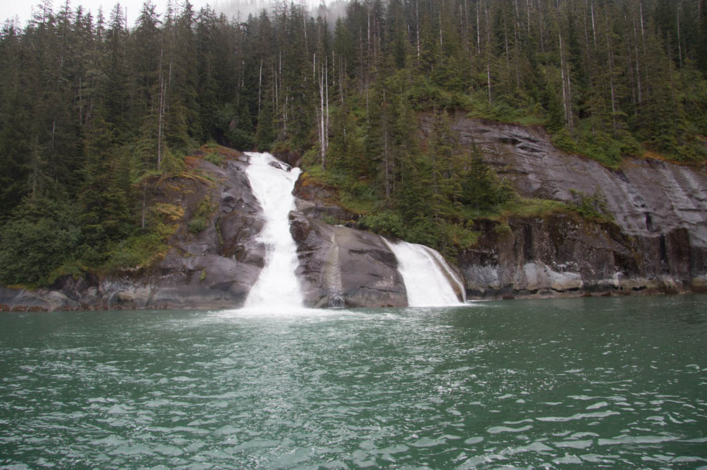 Waterfalls in Tracy Arm Fjord