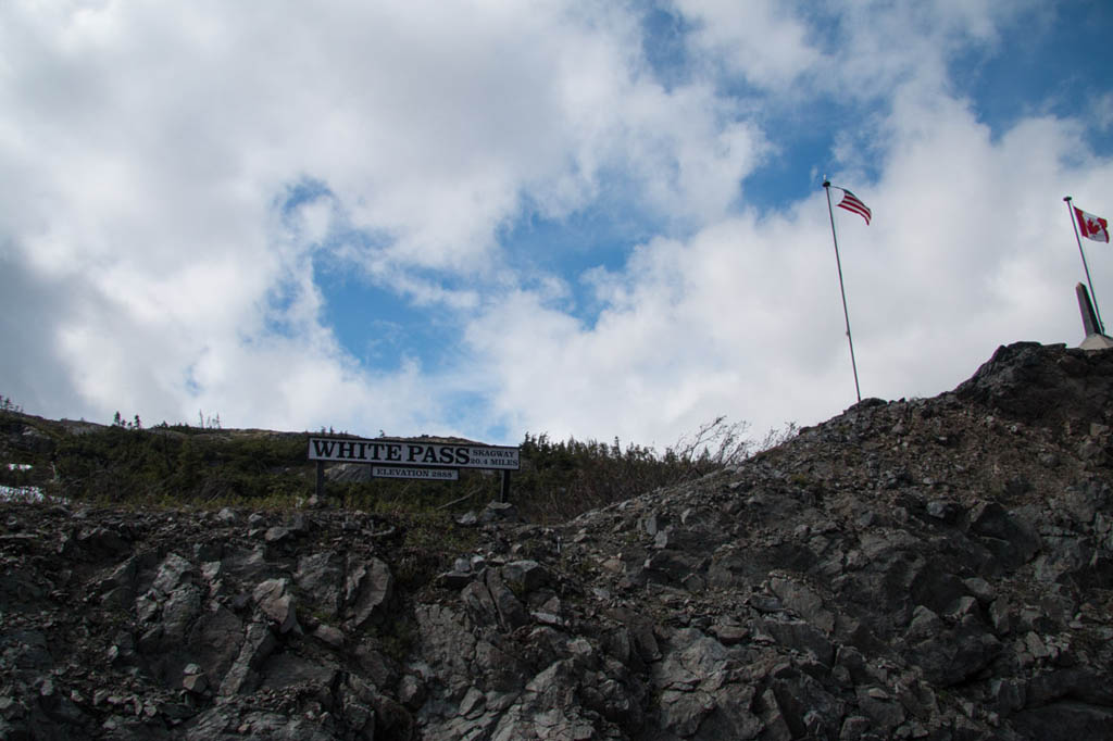 US-Canadian border at White Pass summit