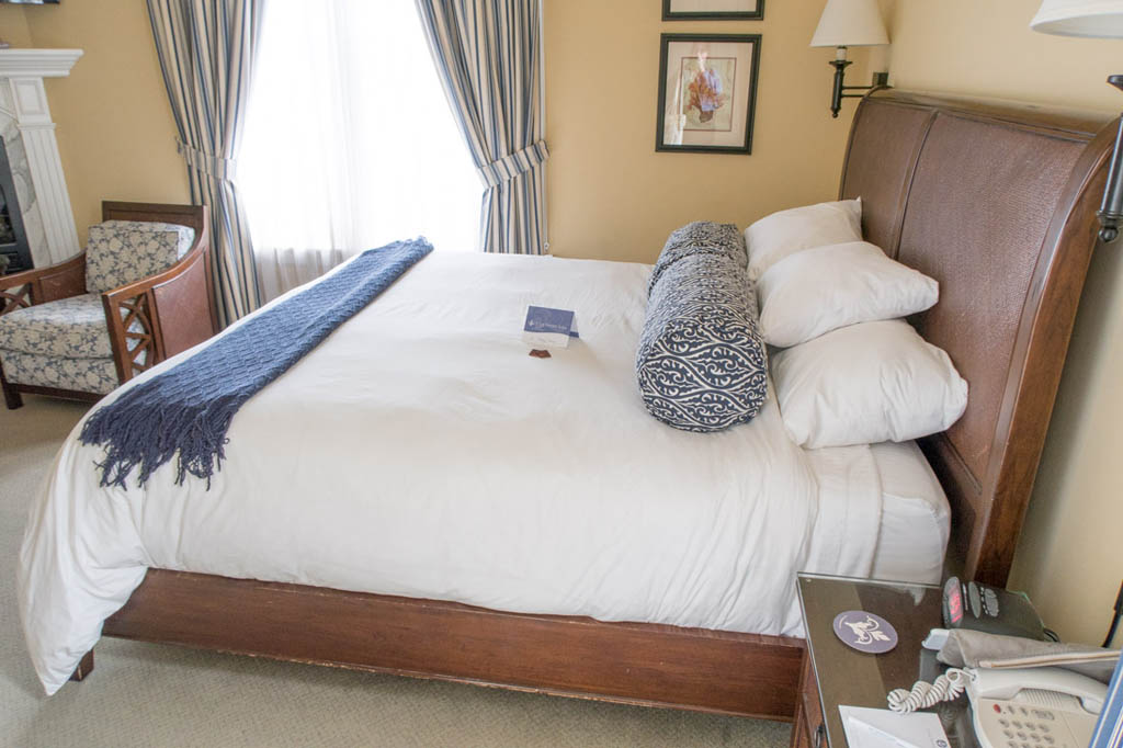 King size bed at B&B