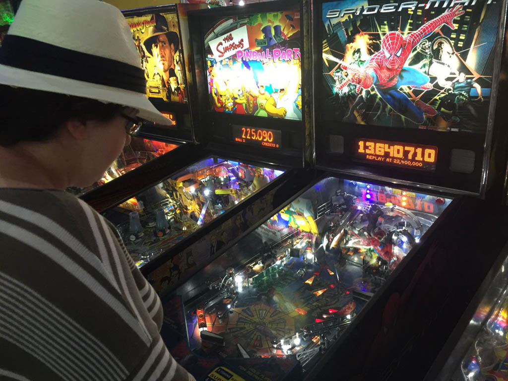 Melissa Playing Pinball