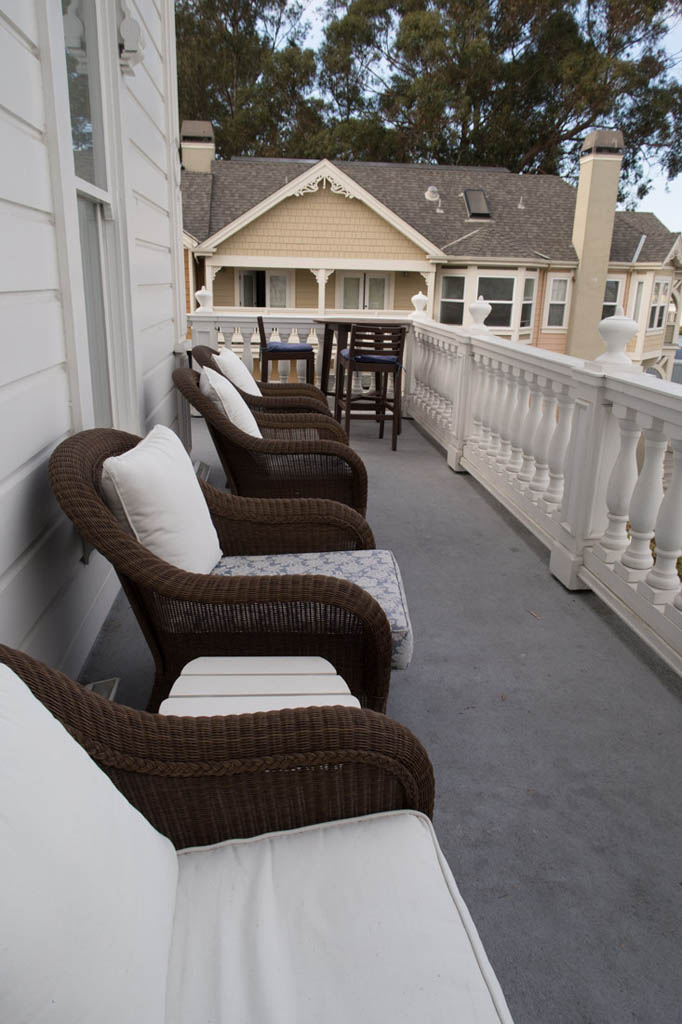Balcony seating for everybody at B&B