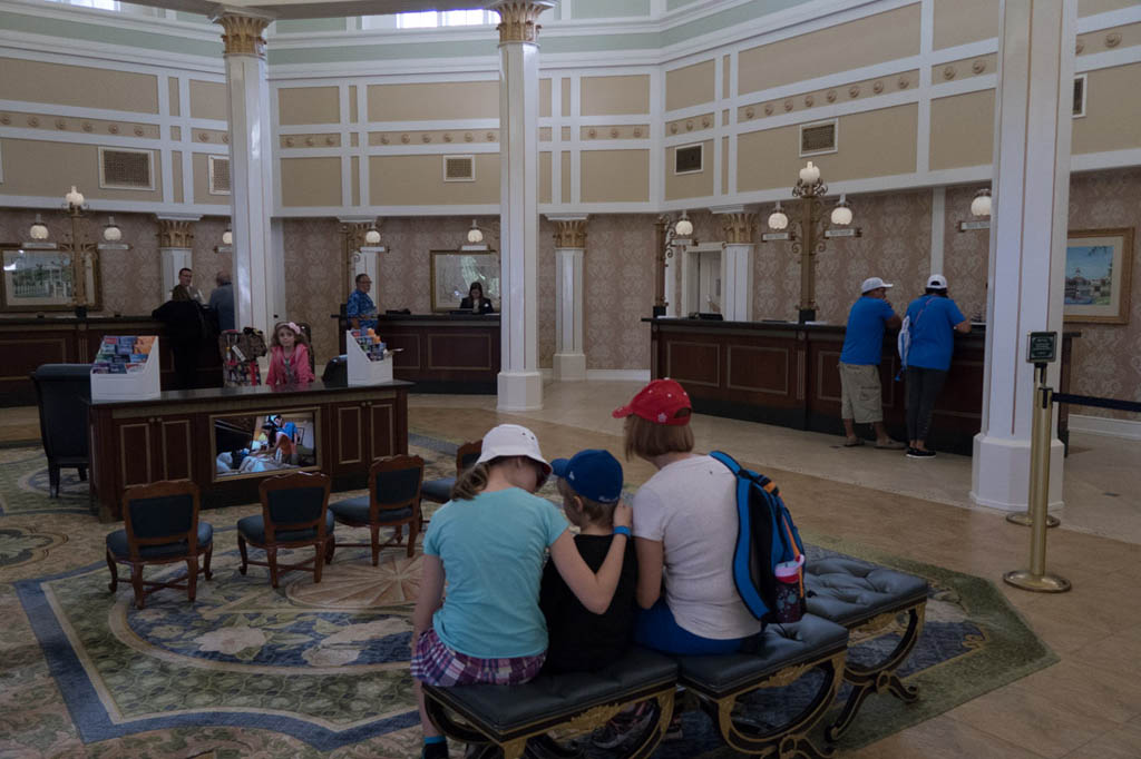 Reception area at Port Orleans Riverside