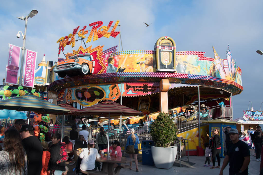 Rides at the Santa Cruz Boardwalk