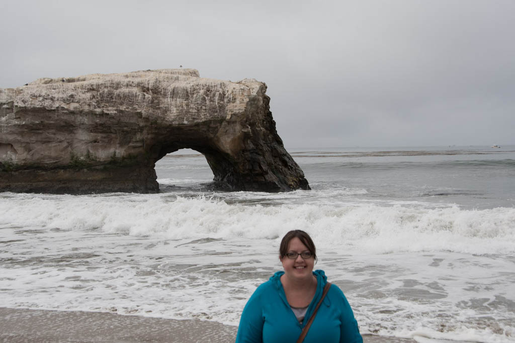 Melissa at Natural Bridges State Beach