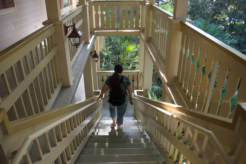 Stairs to room at Port Orleans Riverside