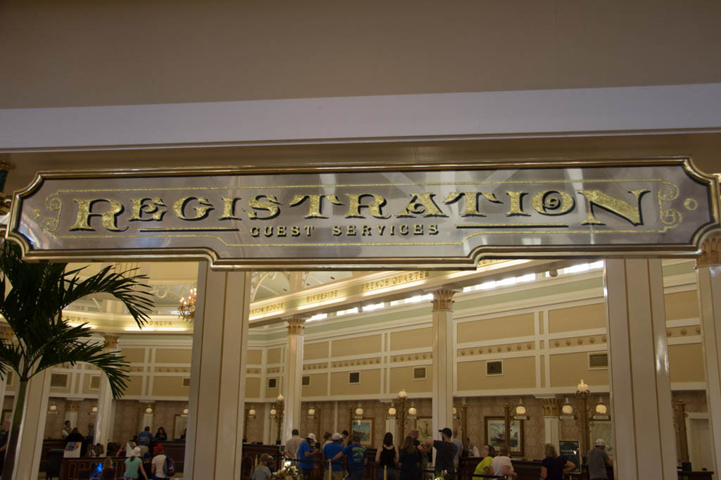 Reception area at Port Orleans Riverside