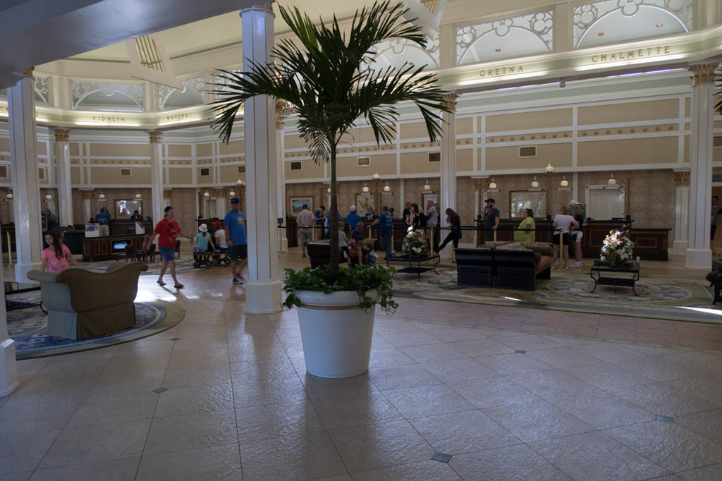 Reception area at Port Orleans Riverside