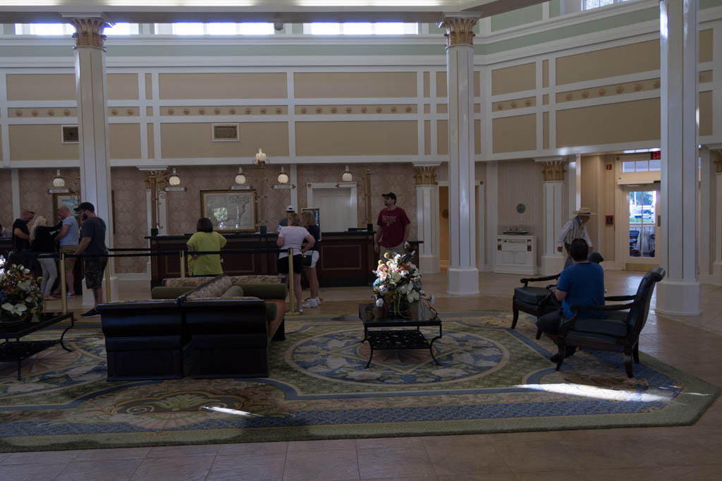 Reception area at Port Orleans Riverside