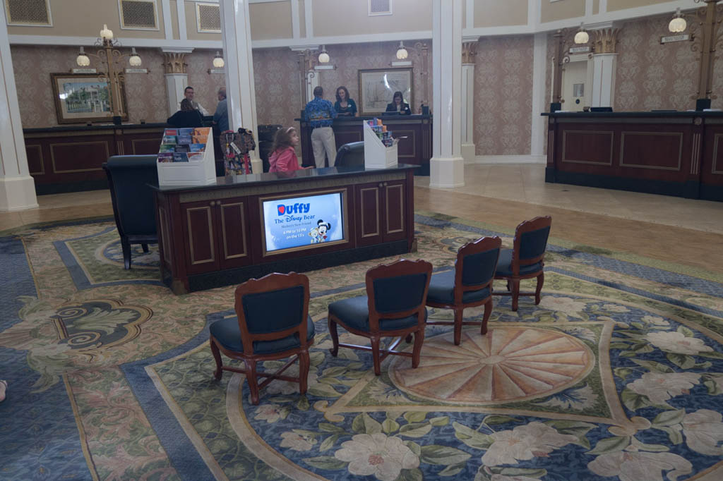 Reception area at Port Orleans Riverside