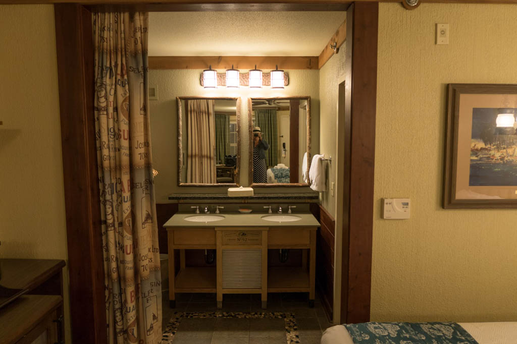 double sink and vanity at Port Orleans Riverside