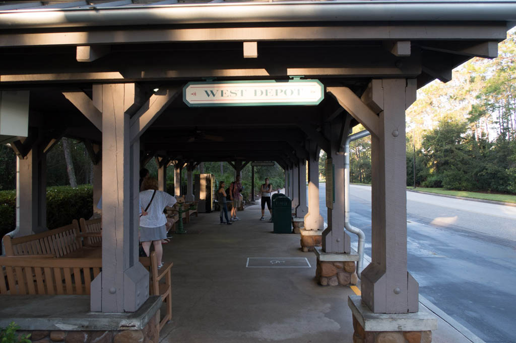 West Depot bus stop at Port Orleans Riverside\