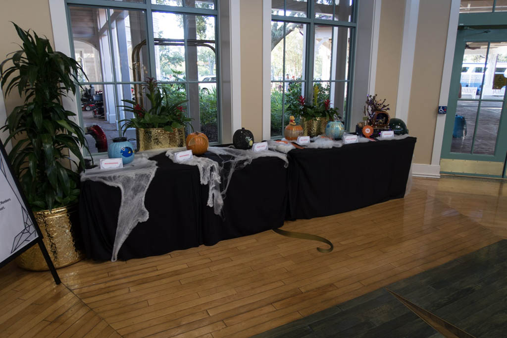 Pumpkins in lobby