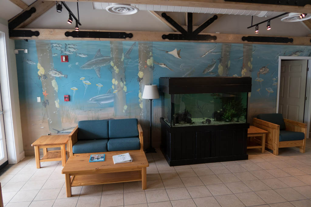Lobby at office for First Landing State Park