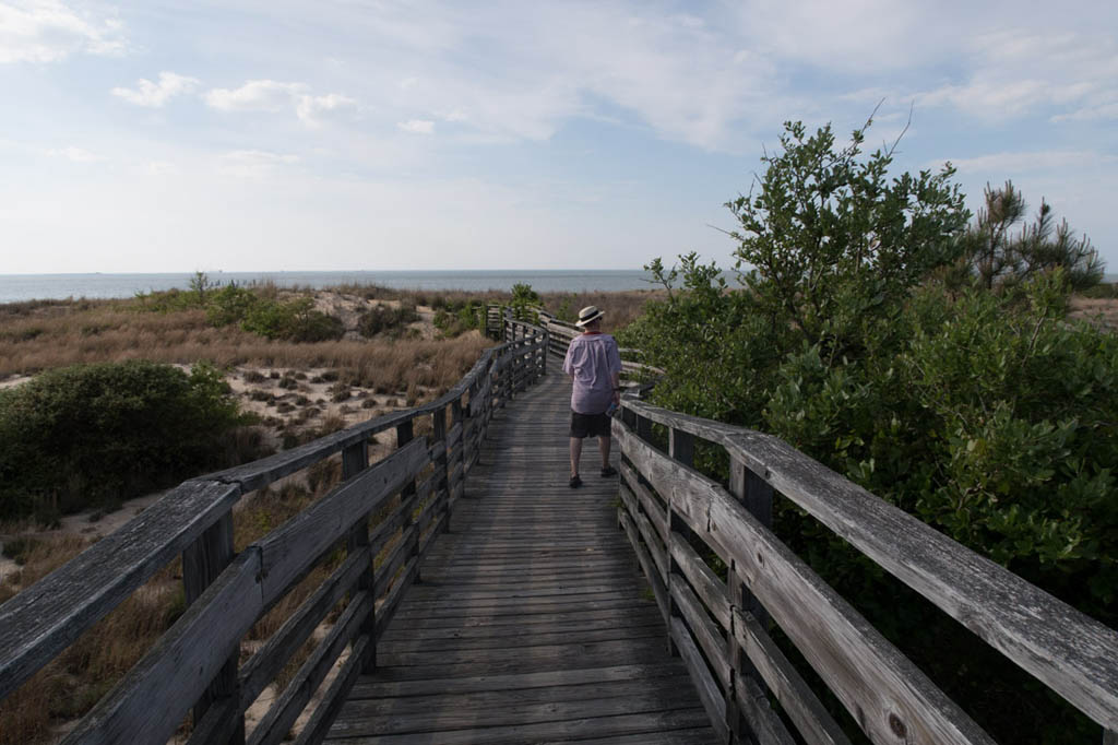 Walking to Beach from First Landing State Park