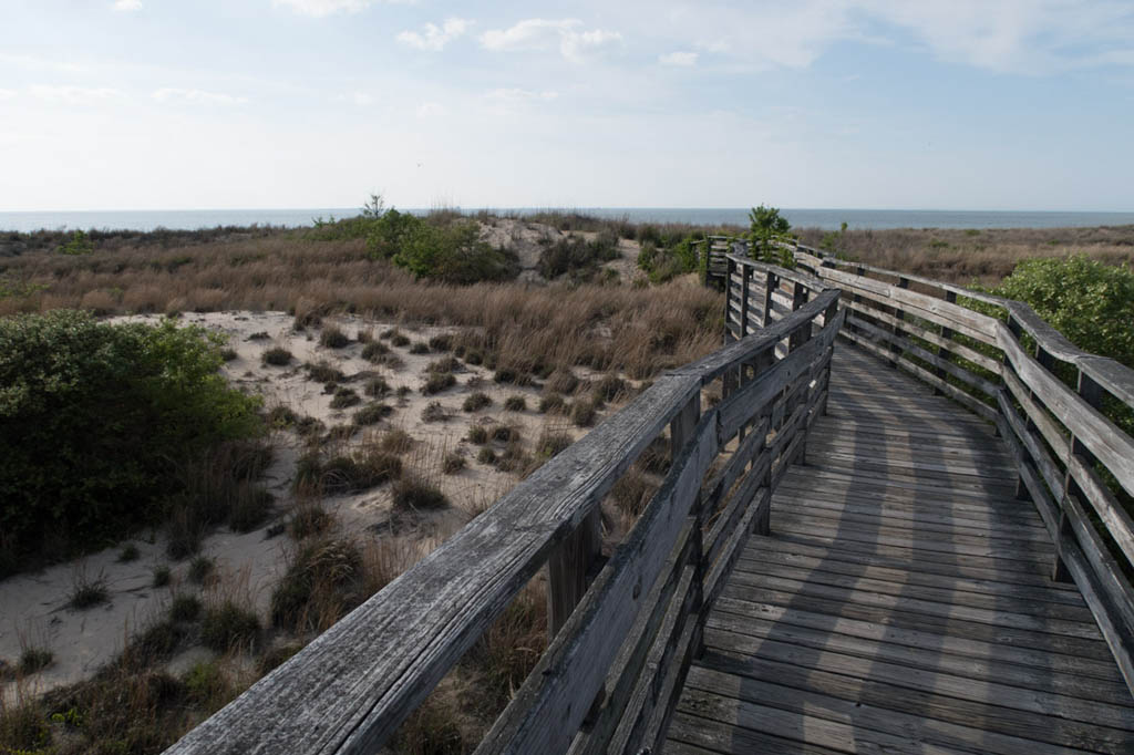 Walking to Beach from First Landing State Park