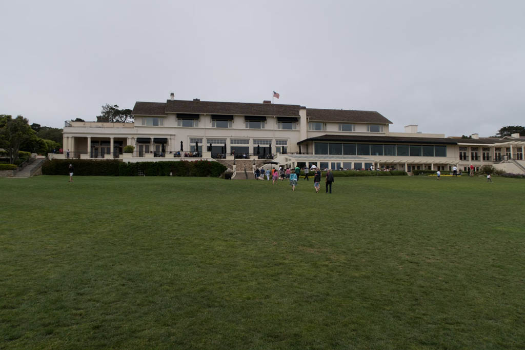 Walking around Pebble Beach Golf Club