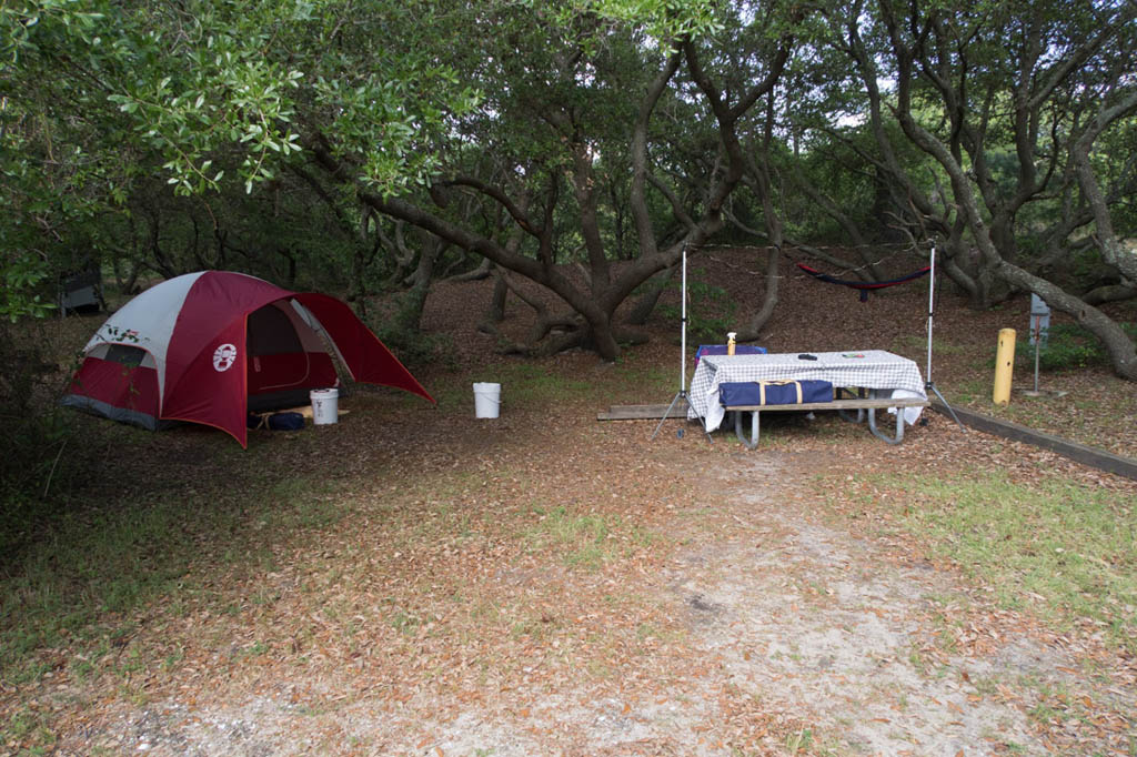Tent camping at First Landing State Park