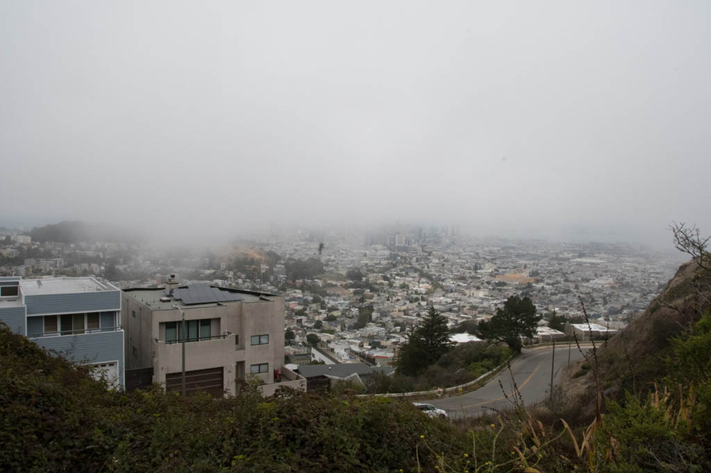View of San Francisco near Twin Peaks