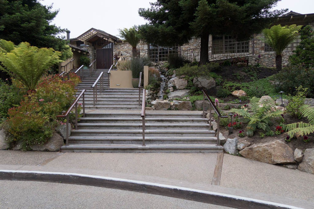 Check-in and reception exterior at Hyatt Carmel Highlands