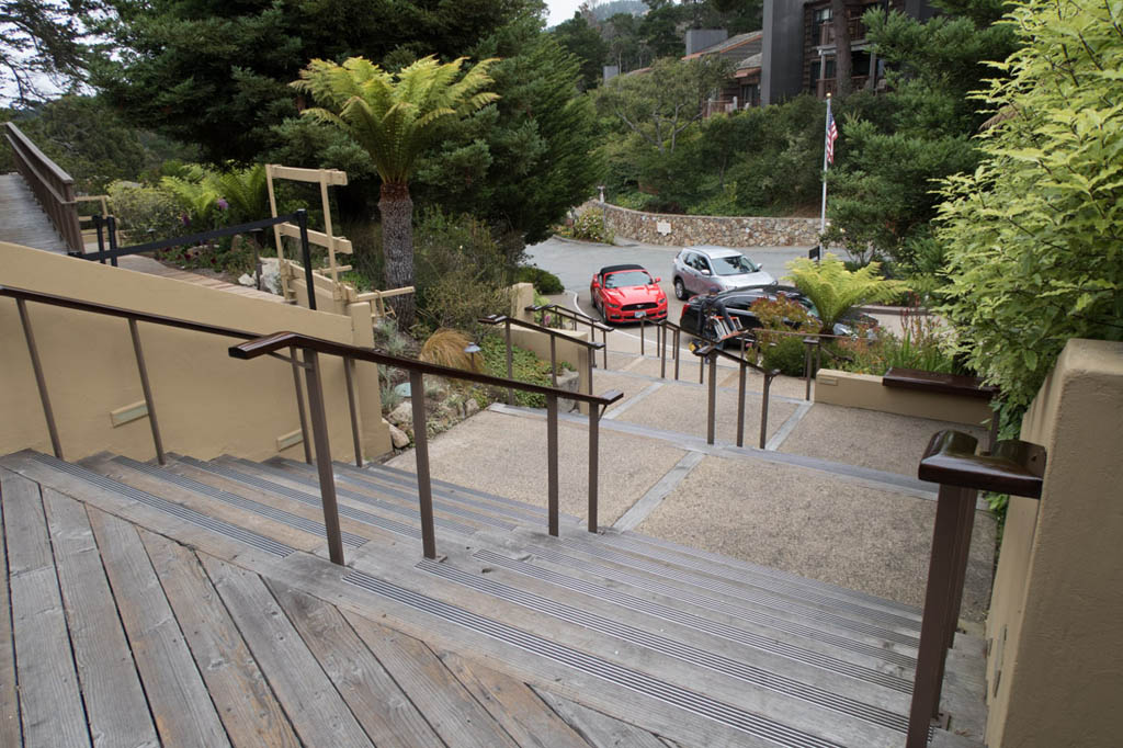 Check-in and reception exterior at Hyatt Carmel Highlands