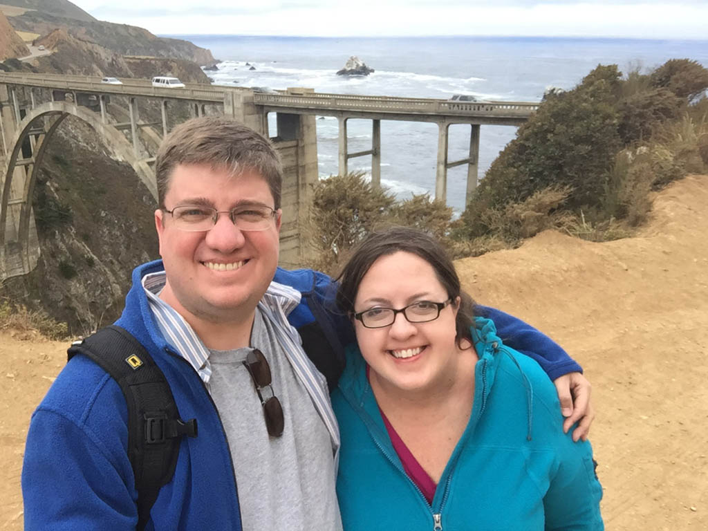 Ken and I at Bixby Creek Bridge