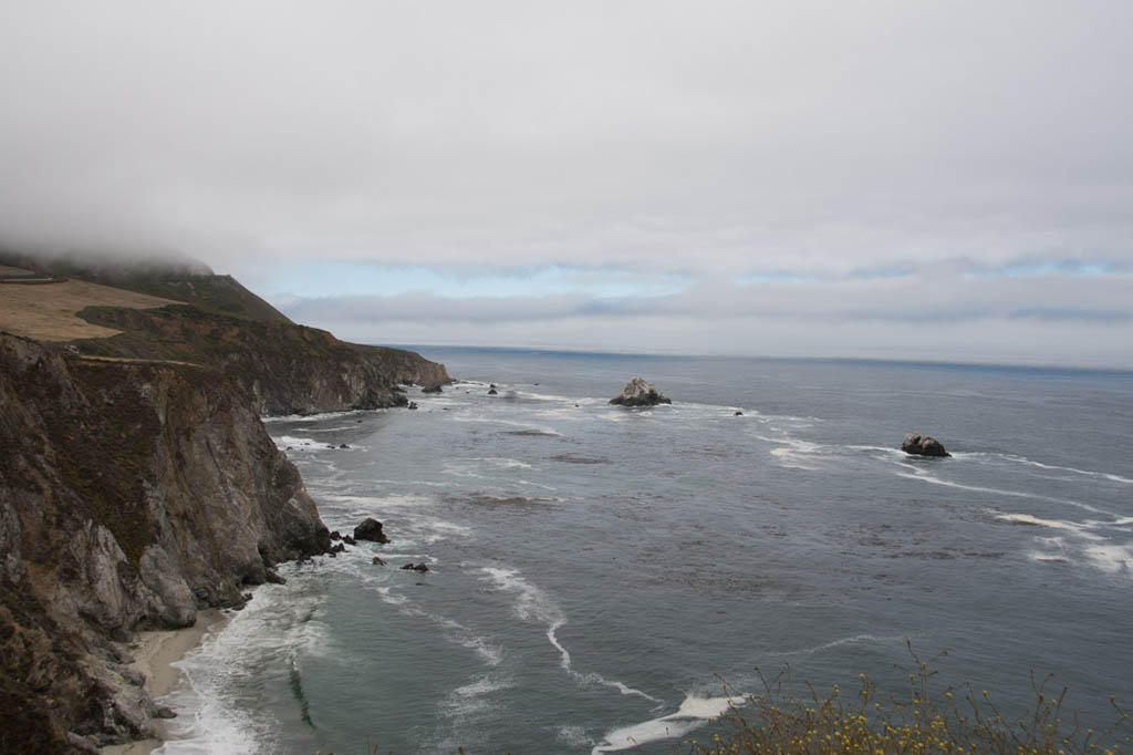 Views of coast line near Bixby Creek Bridge