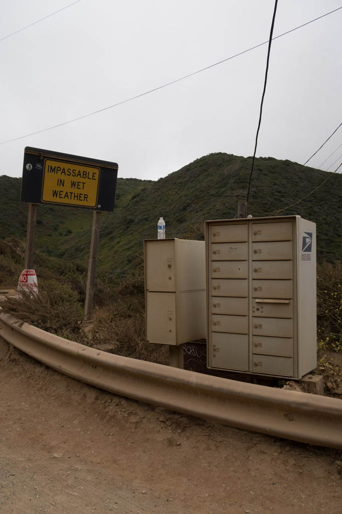 Mailboxes on Pacific Coast Highway