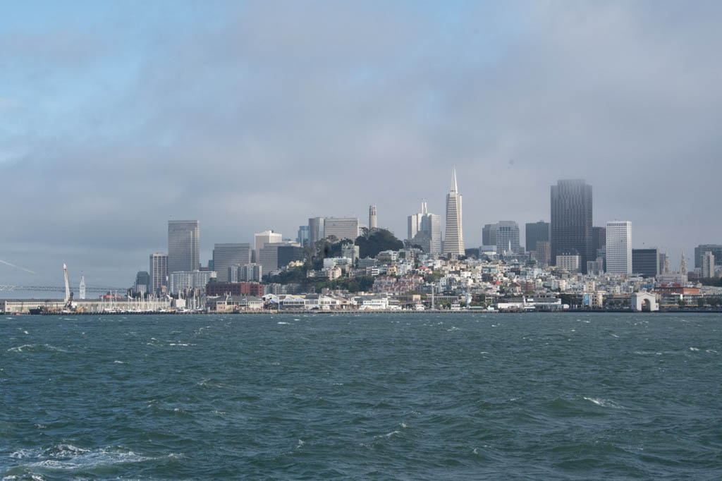 View of San Francisco from Alcatraz Ferry