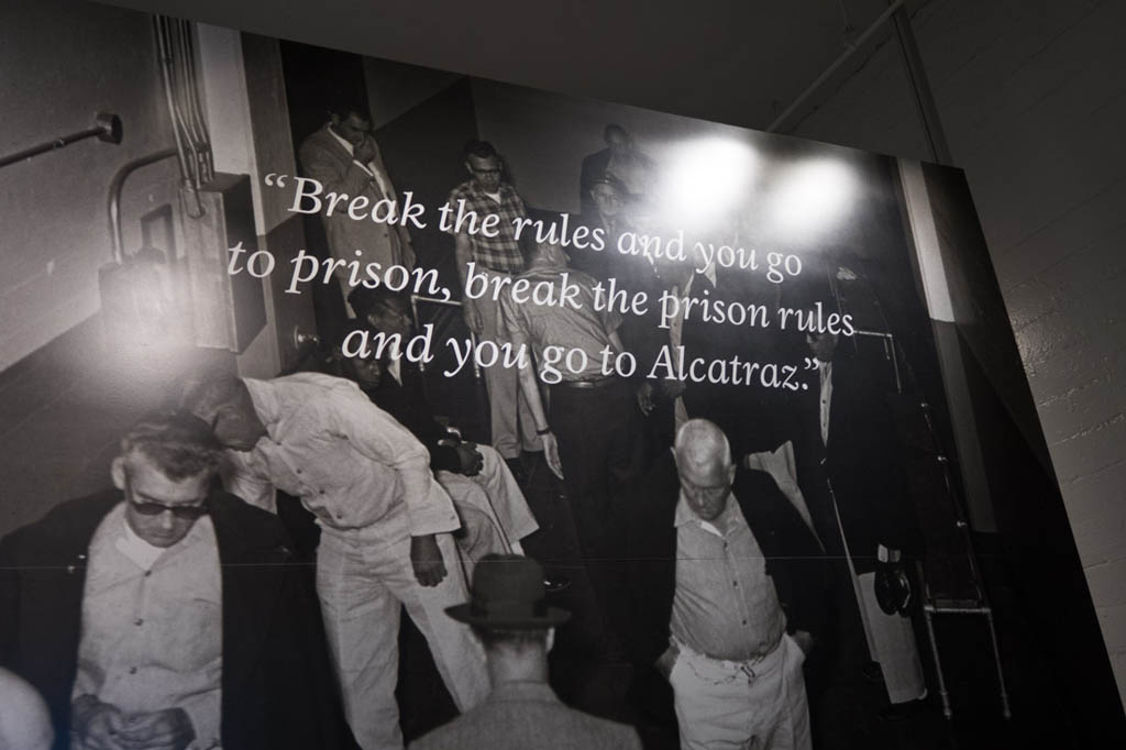 Shower room at Alcatraz