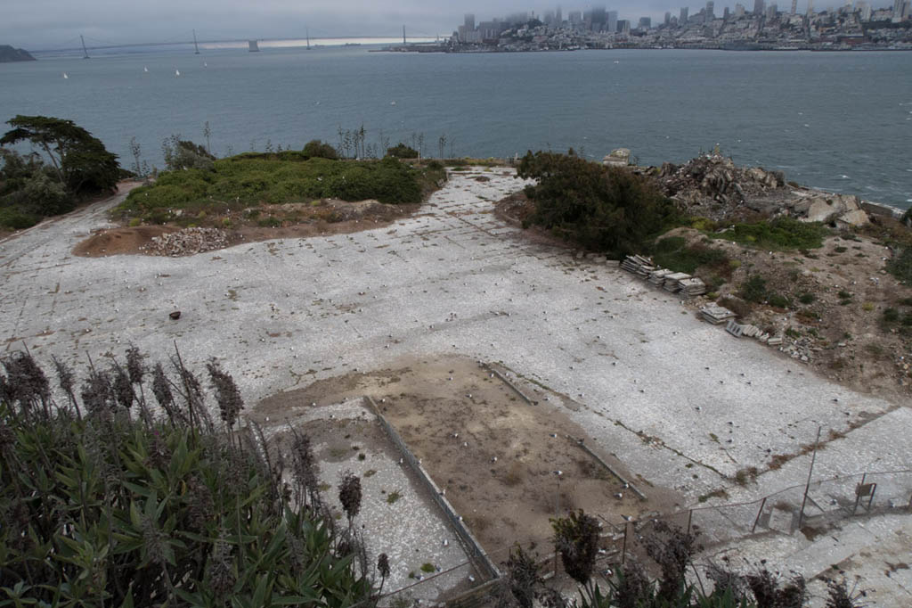 Recreation yard at Alcatraz