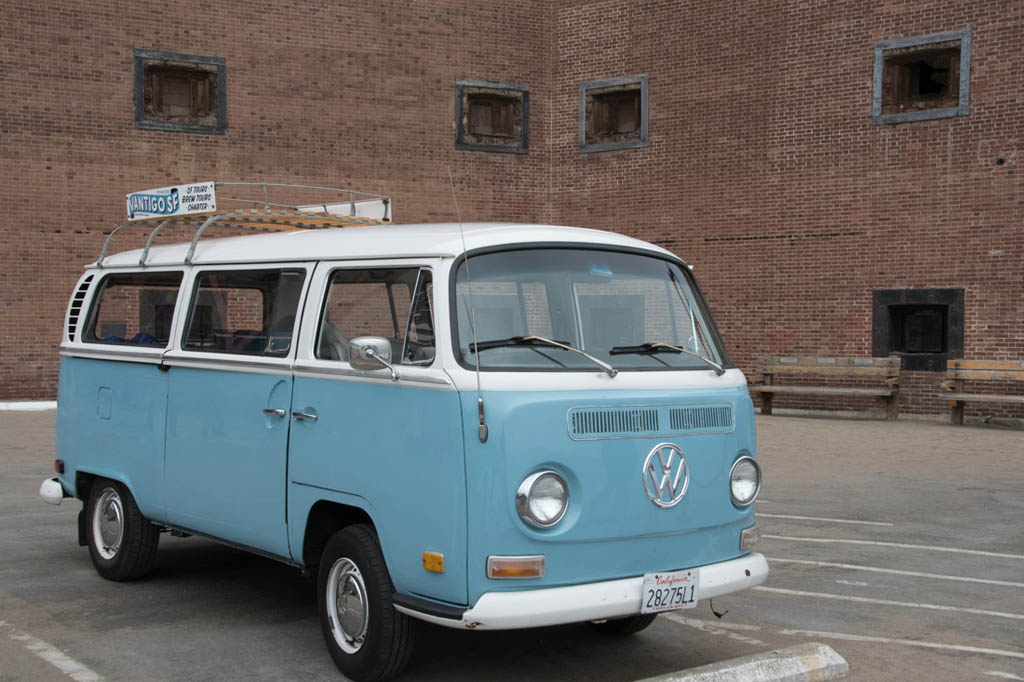 Volkswagen bus for Vantigo tour in San Francisco