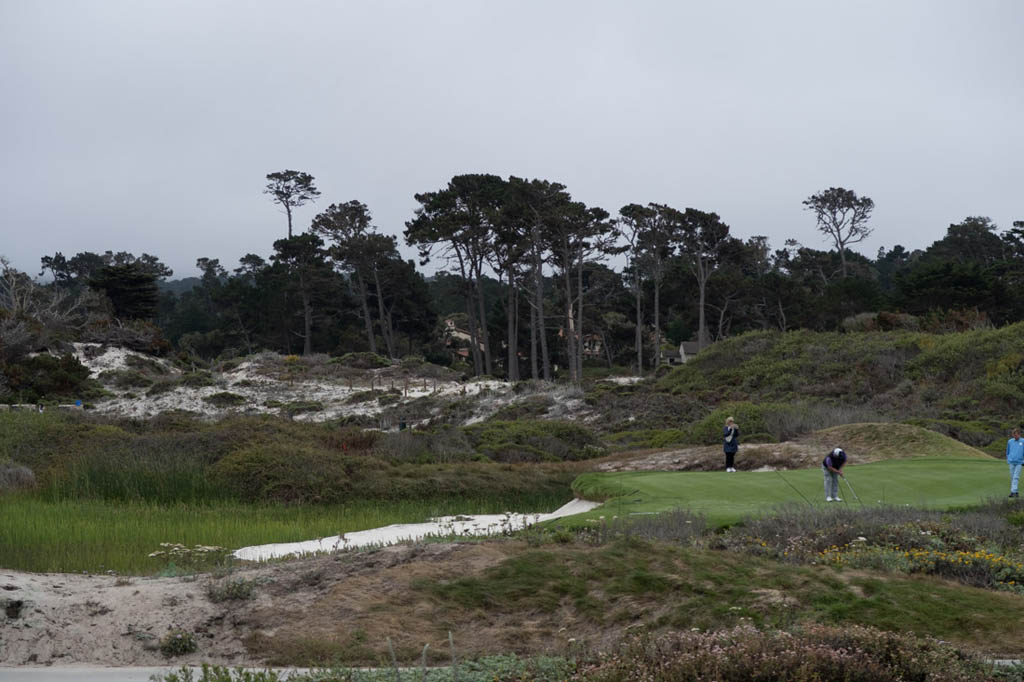 Views of Pebble Beach Golf Holes from 17 Mile Drive