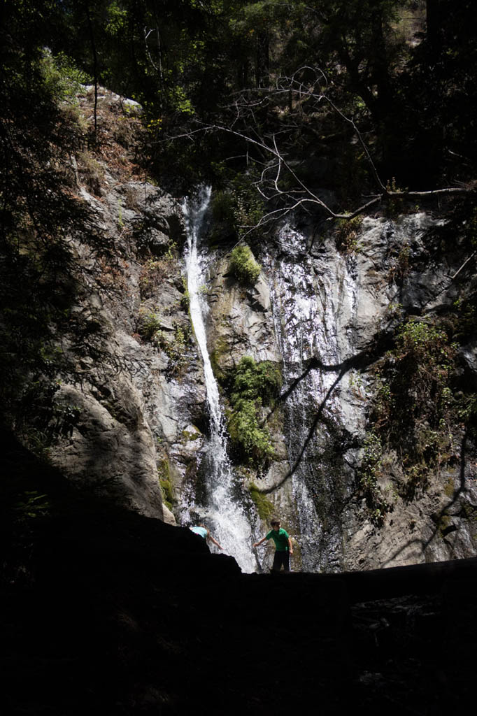 Waterfalls on trail at Trail hikes at Pfeiffer Big Sur State Park