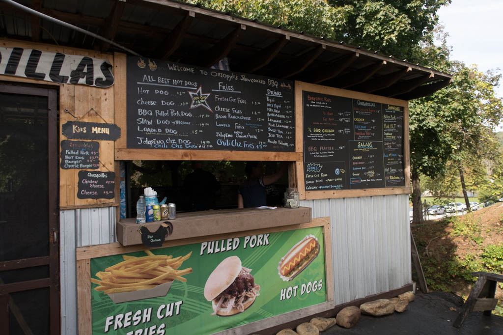 Menu Board at Firefly Chocolates and BBQ