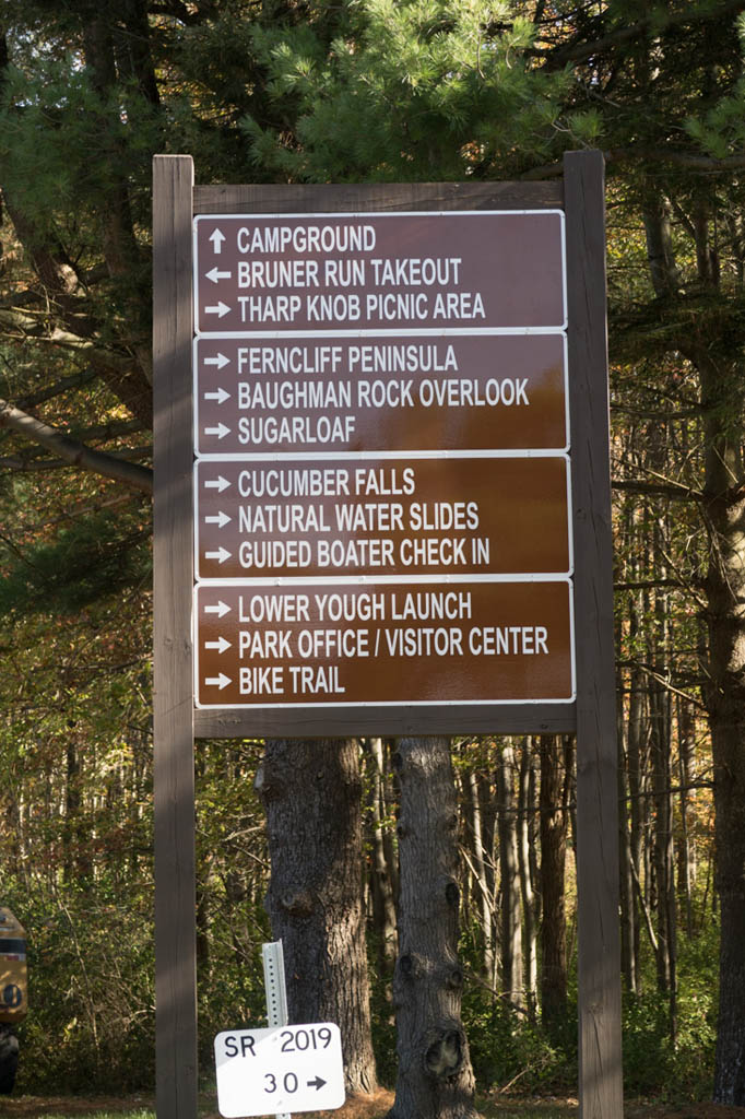 Signs at Ohipyle State Park