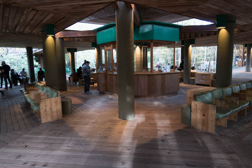 Tour check-in area at Fallingwater