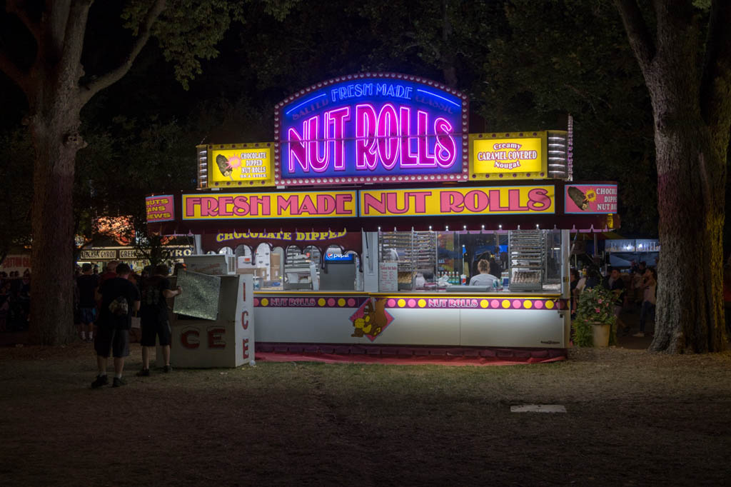 Nut Rolls booth at Iowa State Fair