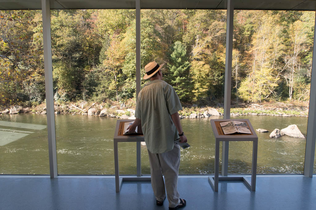 Windows at Visitor Center at Ohipyle